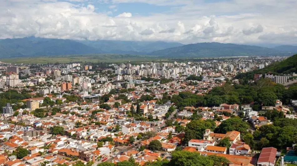 Panoramic view of Salta, Argentina