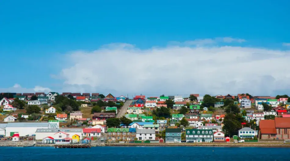 Stanley on a sunny day, Falklands