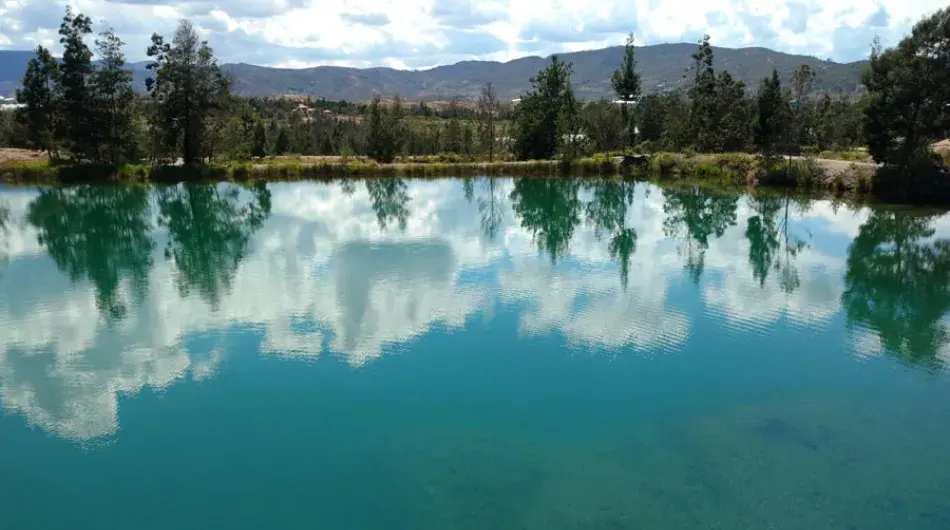 Pozos Azules in Boyaca, Colombia