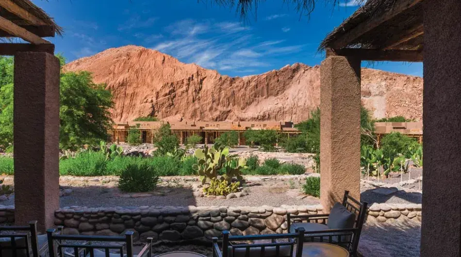 Alta Atacama Hotel terrace view