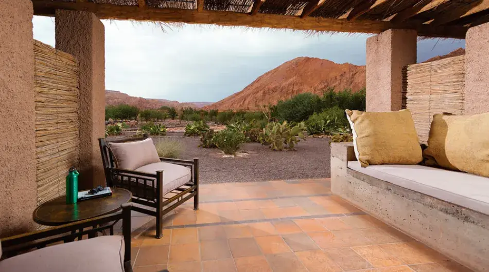 Alta Atacama Hotel quitor room terrace