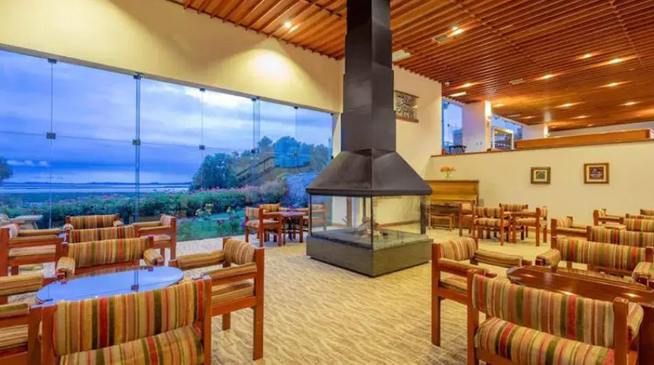 GHL hotel loby fireplace