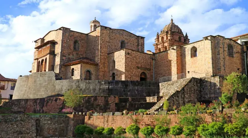 Qoricancha ancient incan temple archelogical site in Cusco
