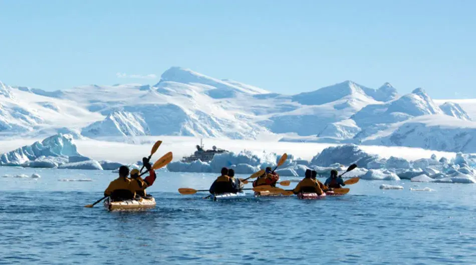 kayaking in Antarctica