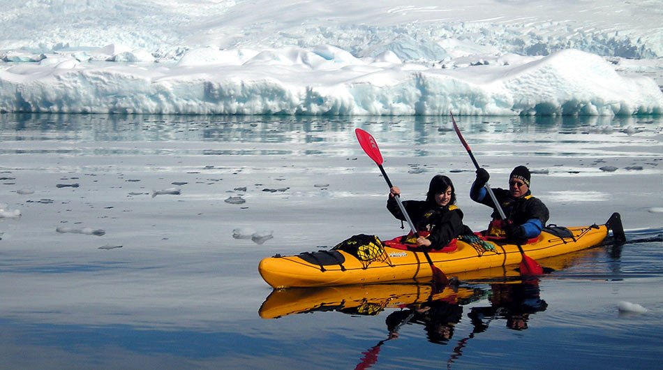 kayaking in Antarctica