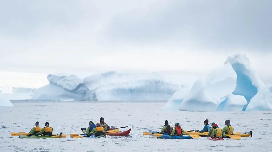 kayaking in Antarctica