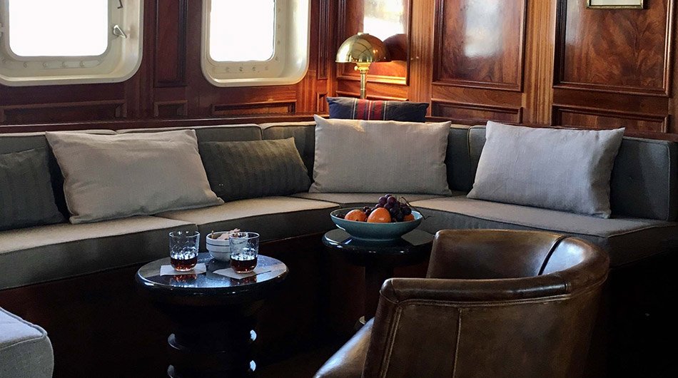 M/S Balto - Sitting area on yacht 