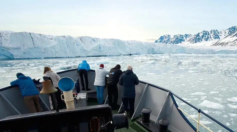 M/S Stockholm - guests enjoying Arctic scenery and icebergs