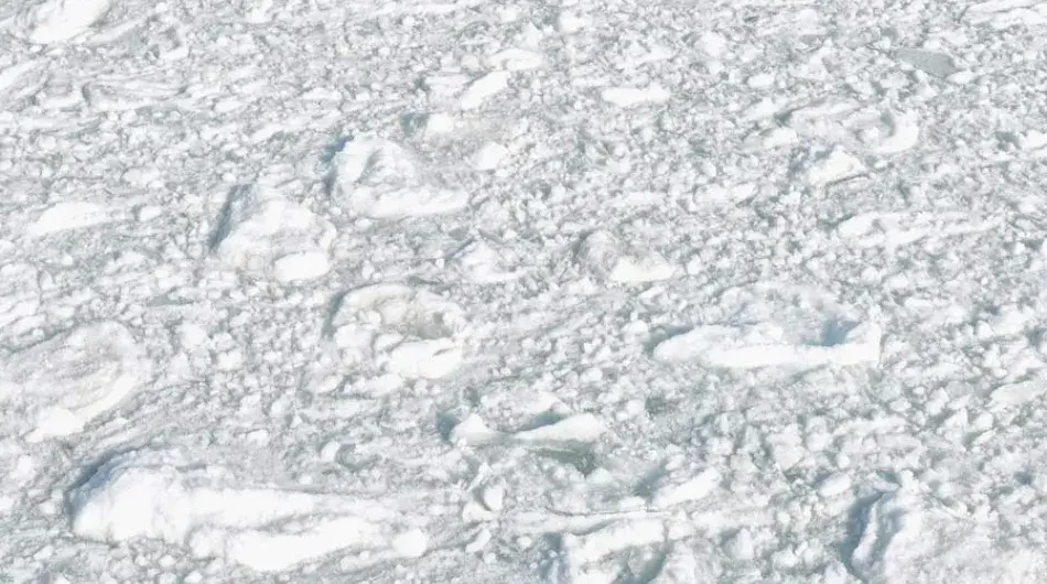 Pack Ice While Cruising In The Arctic