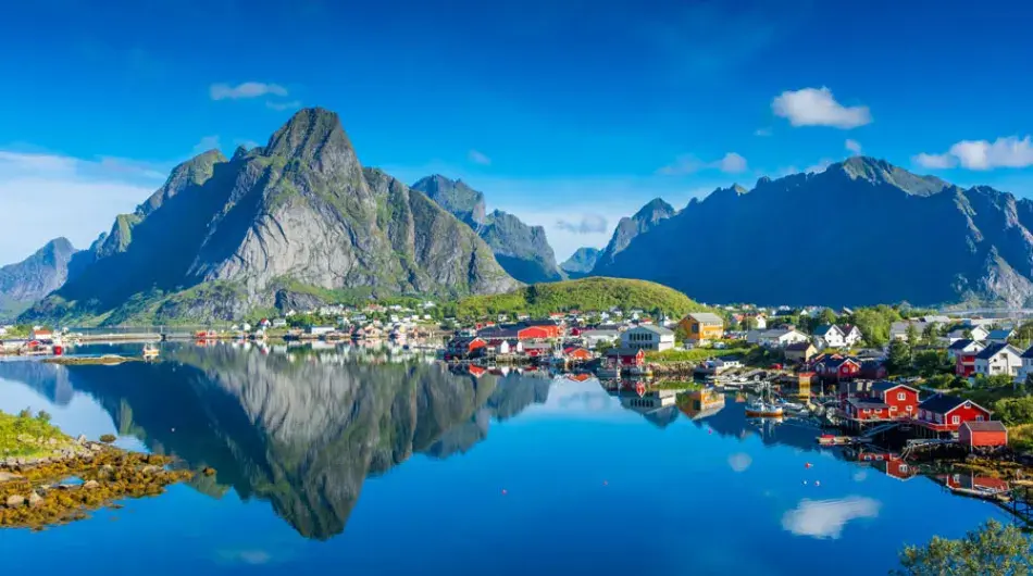 Panoramic View Of Reine, Norway
