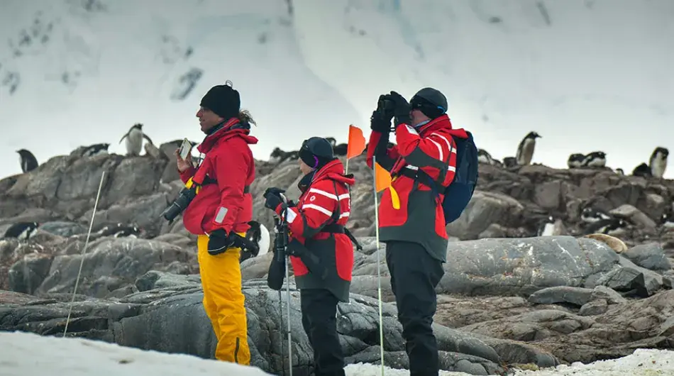 Landing on Antarctica expedition cruise, Jougala Point