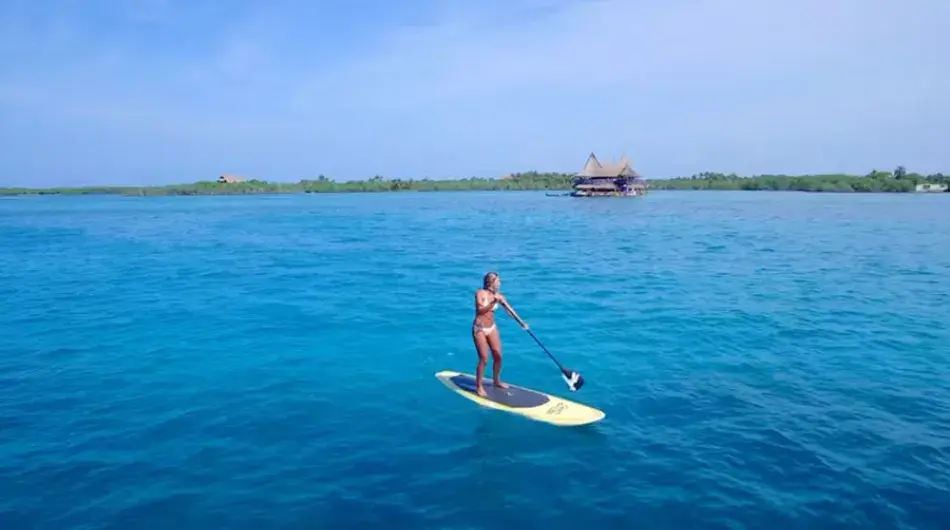 Stand Up Paddle Boarding on Colombia Island tour