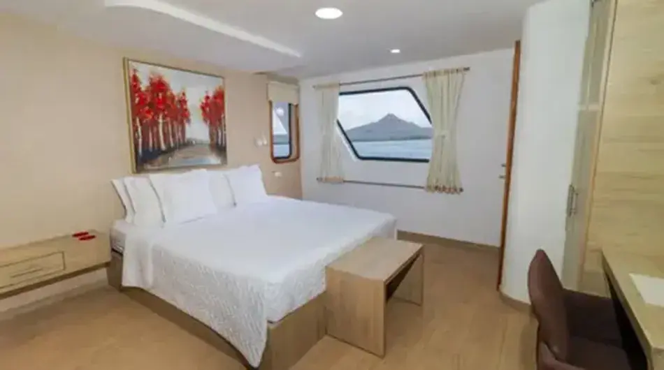 Grand Queen Beatriz Galapagos Cruise - Upper Front Cabin Double 