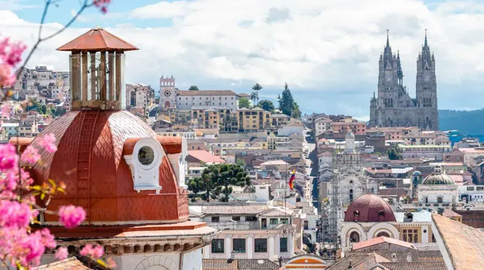 Panoramic view of Quito, Ecuador
