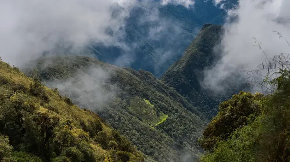 Aerial view of Winayhuayna, Peru
