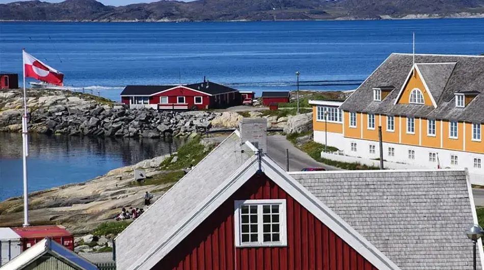 nuuk-town-greenland-flag