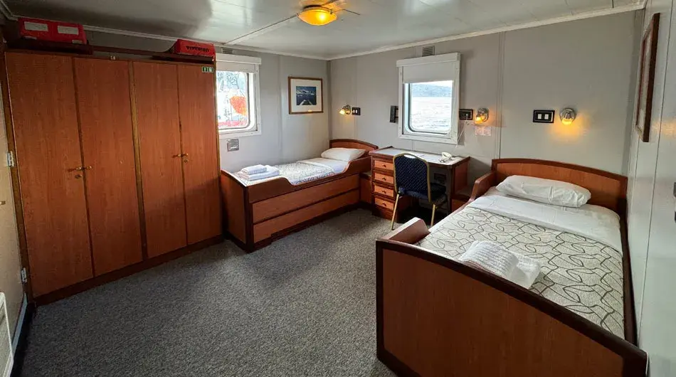 M/V Ushuaia Superior Twin Cabin Interior