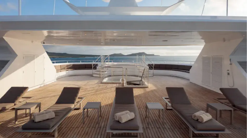 Hermes Galapagos ship sun deck