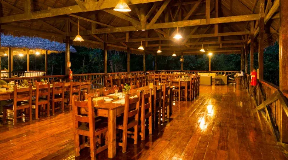 Tambopata Research Centre lodge dining
