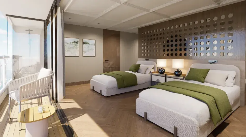 Grand Ocean Spray Galapagos Cruise Ship - Panoramic Twin Suite