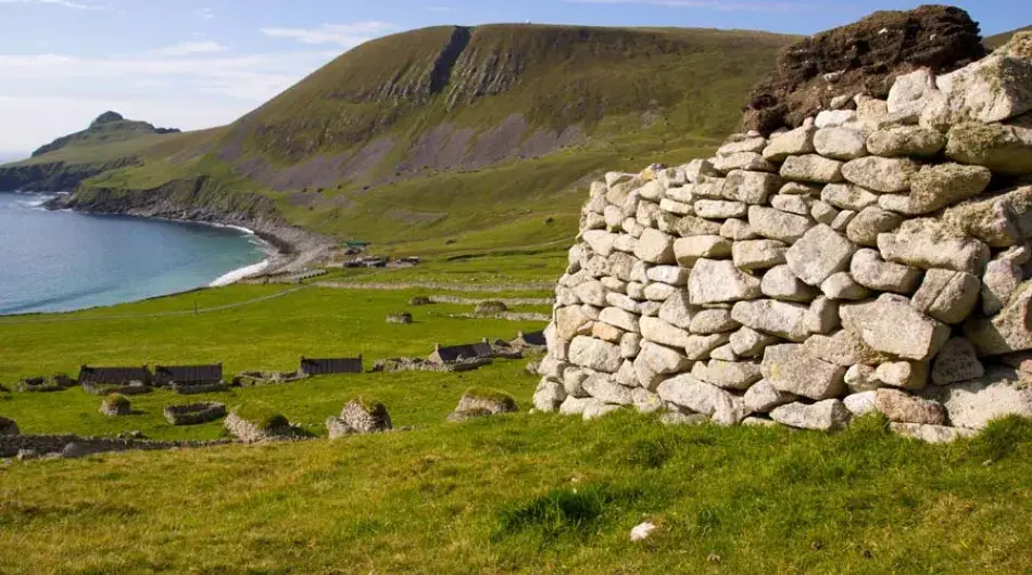 Ruins at St Kilda, Scotland