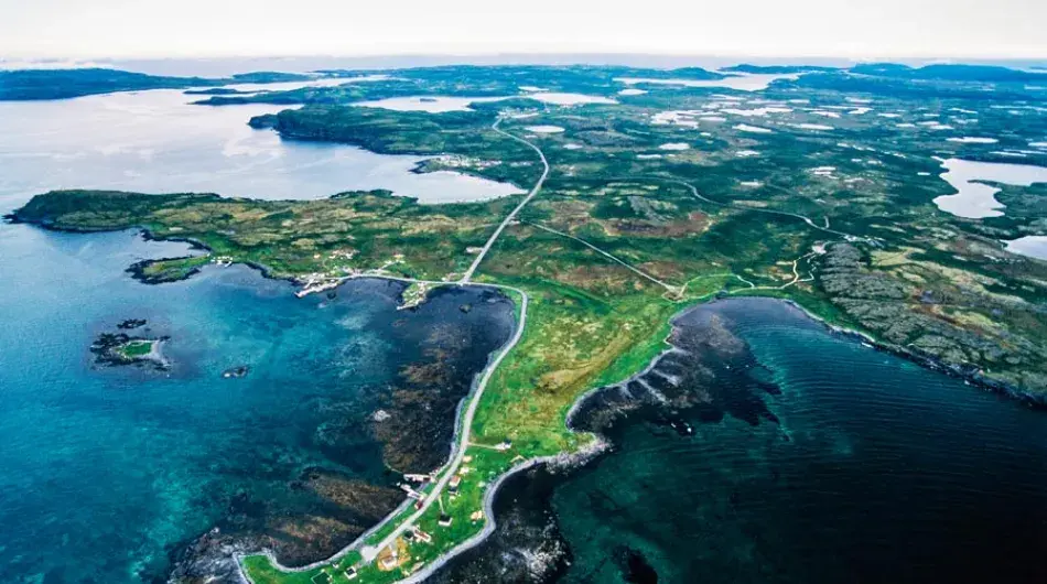 L'anse aux meadow aerial