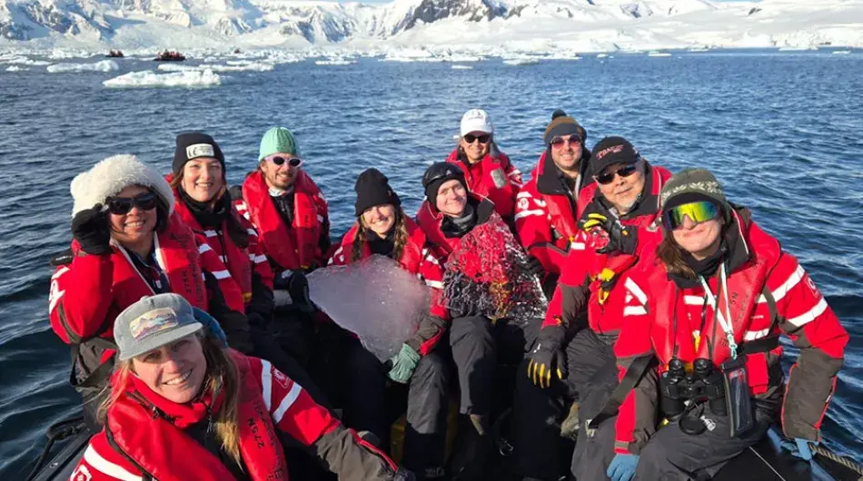 Zodiac rides from ship to landing site