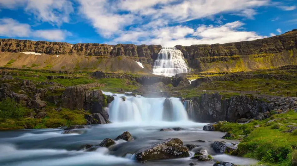 Dynjandi waterfall panorama