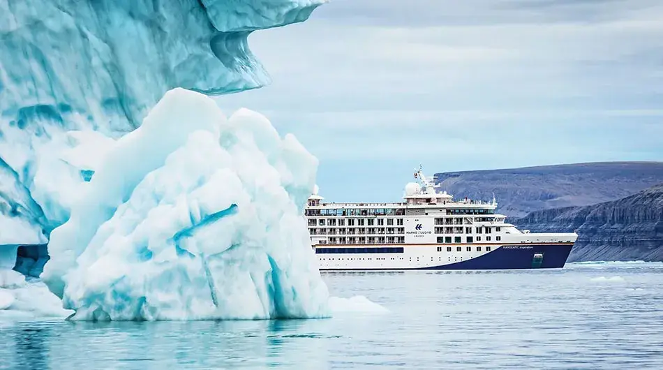 Hanseatic Inspiration near Arctic Iceberg