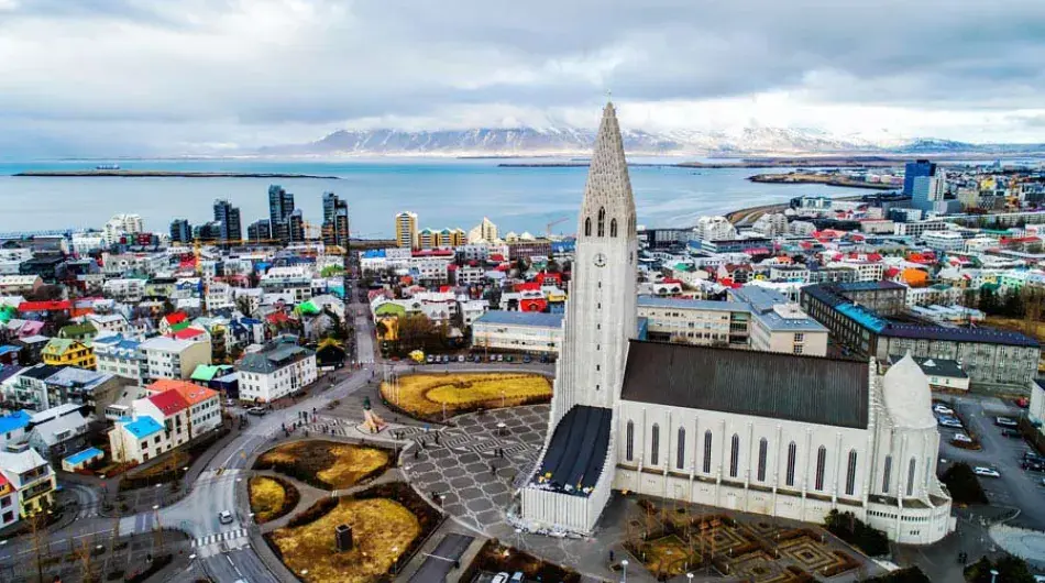 Reykjavik city panorama