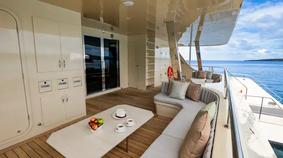 M/C Monique Catamaran access and reception