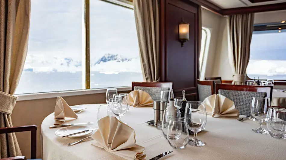 Heritage Discoverer Dining Room table and view