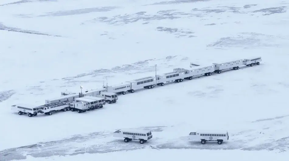 Exterior aerial view ©Tundra Buggy Lodge ctsy Frontiers North Adventures