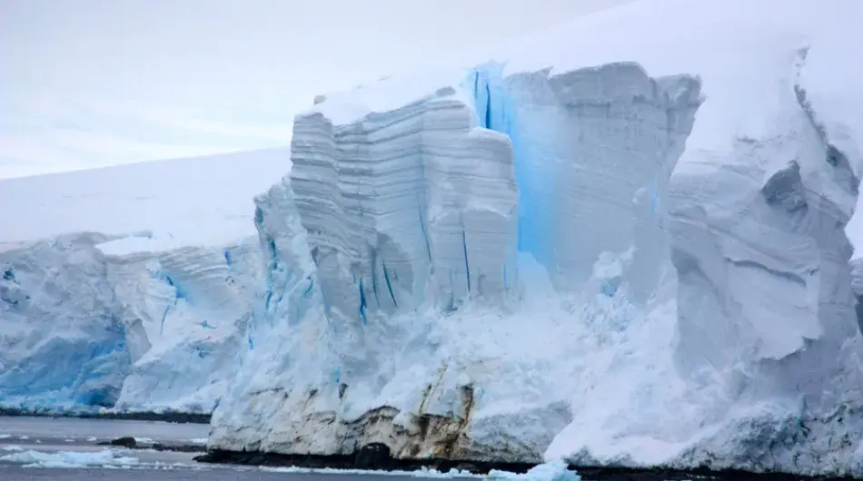 Glacier calving in Paradise Bay