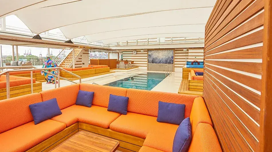 Hanseatic Inspiration Pool Deck: ctsy Hapag Lloyd Cruises