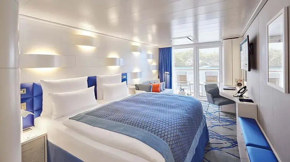 Hanseatic Spirit Balcony Cabin: ctsy Hapag Lloyd Cruises Hanseatic Spirit Balcony Cabin: ctsy Hapag Lloyd Cruises