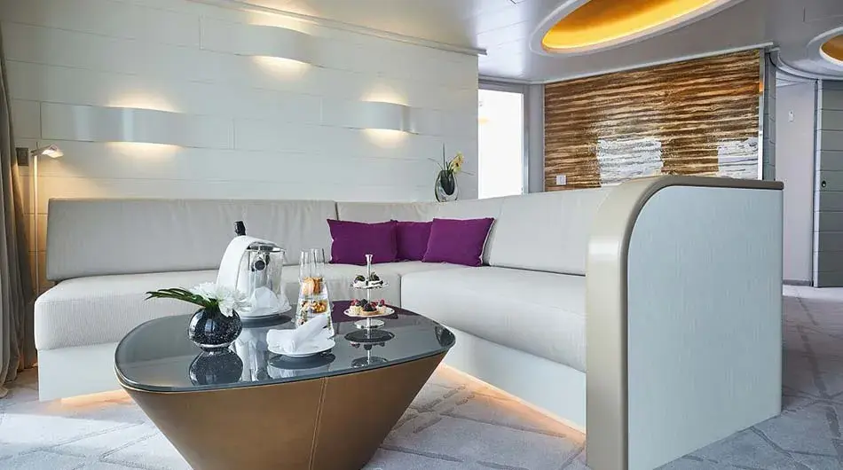 Hanseatic Spirit Grand Suite living area: ctsy Hapag Lloyd Cruises Hanseatic Spirit Grand Suite living area: ctsy Hapag Lloyd Cruises