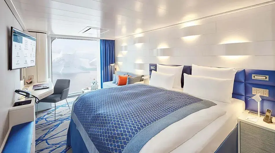 Hanseatic Spirit Panoramic Cabin: ctsy Hapag Lloyd Cruises Hanseatic Spirit Panoramic Cabin: ctsy Hapag Lloyd Cruises