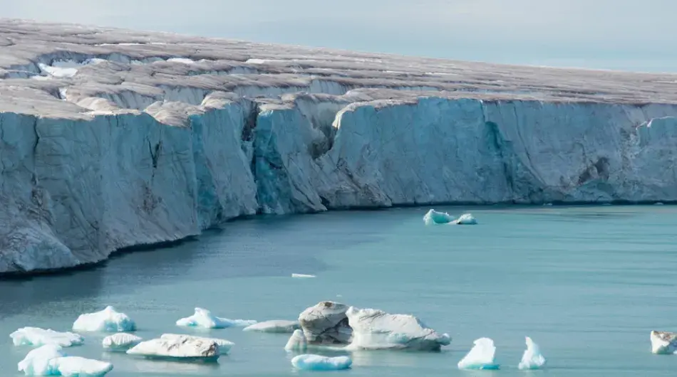 Southeast Glacier on Devon Island in the Northwest Passage in the Canadian Arctic