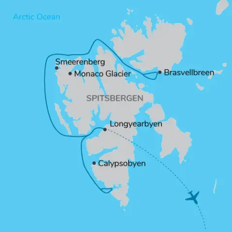 Svalbard-in-Summer map) 