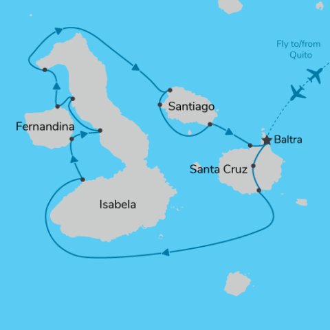 Map of Signature Galapagos 2025) 