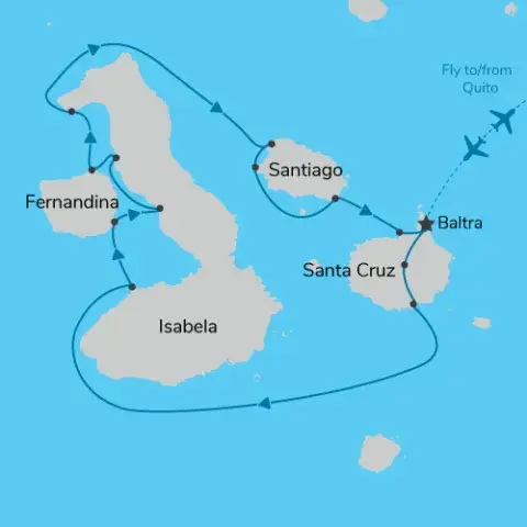 Map of Signature Galapagos 2025) 