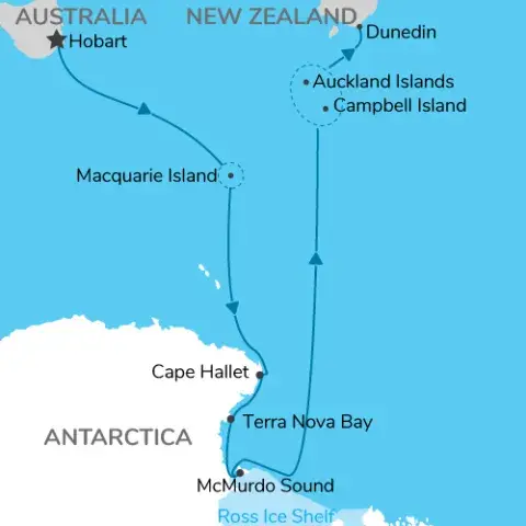 Ross sea odyssey map) 