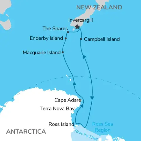 In the Wake of Scott and Shackleton Map) 