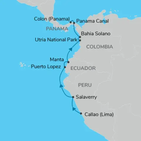 South American Explorer map) 