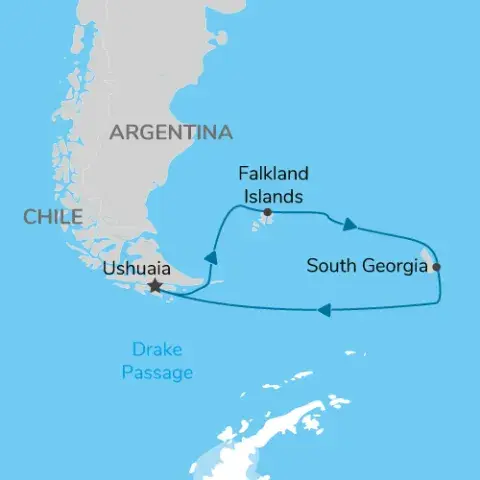 Classic South Georgia Map) 