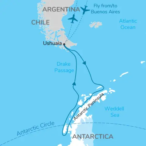 Classic-antarctica-penguin-panorama.jpg Cruise to the Antarctic Circle Map)