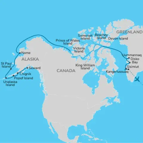 Northwest Passage Map) 