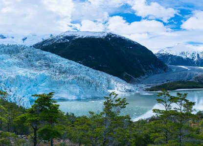 Pia Glacier in Chile) 