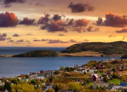 Newfoundland Trinity Bay sunset) 